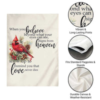 Spiritual Cardinal Garden Flag Signs from Heaven Memorial Remembrance and Love