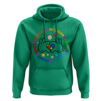 Accept Adapt Advocate Inclusion Equity Equality Autism Hoodie - Wonder Print Shop