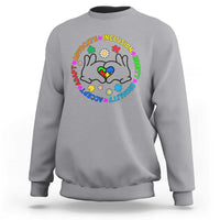 Accept Adapt Advocate Inclusion Equity Equality Autism Sweatshirt - Wonder Print Shop