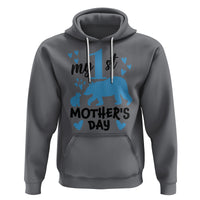 My First Mother's Day Hoodie New Mom Mama Bear Blue Baby Boy - Wonder Print Shop