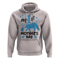 My First Mother's Day Hoodie New Mom Mama Bear Blue Baby Boy - Wonder Print Shop