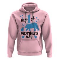 My First Mother's Day Hoodie New Mom Mama Bear Blue Baby Boy - Wonder Print Shop