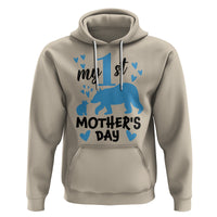 My First Mother's Day Hoodie New Mom Mama Bear Blue Baby Boy - Wonder Print Shop