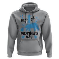 My First Mother's Day Hoodie New Mom Mama Bear Blue Baby Boy - Wonder Print Shop