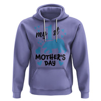 My First Mother's Day Hoodie New Mom Mama Bear Blue Baby Boy - Wonder Print Shop