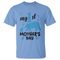 My First Mother's Day T Shirt New Mom Mama Bear Blue Baby Boy - Wonder Print Shop