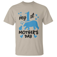 My First Mother's Day T Shirt New Mom Mama Bear Blue Baby Boy - Wonder Print Shop