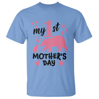 My First Mother's Day T Shirt New Mom Mama Bear Pink Baby Girl - Wonder Print Shop