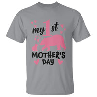 My First Mother's Day T Shirt New Mom Mama Bear Pink Baby Girl - Wonder Print Shop