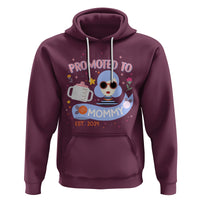First Mother's Day Hoodie Promoted To Mommy Cool Retro New Mom - Wonder Print Shop