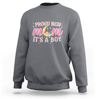 First Mother's Day Sweatshirt Proud New Mom It's A Boy Blue Baby - Wonder Print Shop