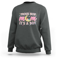 First Mother's Day Sweatshirt Proud New Mom It's A Boy Blue Baby - Wonder Print Shop