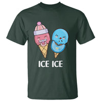 First Mother's Day T Shirt Ice Ice Baby Blue Pink Icecream - Wonder Print Shop