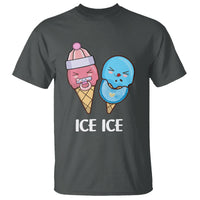First Mother's Day T Shirt Ice Ice Baby Blue Pink Icecream - Wonder Print Shop