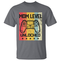 Funny New Mom T Shirt Level Unlocked Retro Video Game Controller - Wonder Print Shop