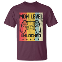 Funny New Mom T Shirt Level Unlocked Retro Video Game Controller - Wonder Print Shop
