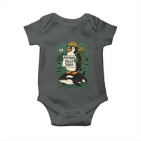Funny Penguin Resist Baby Onesie No Tarriffs Activism Graphic