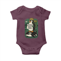 Funny Penguin Resist Baby Onesie No Tarriffs Activism Graphic