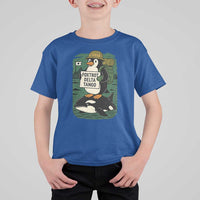 Funny Penguin Resist T Shirt For Kid No Tarriffs Activism Graphic