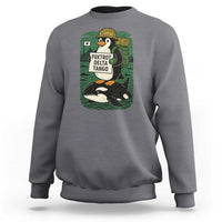 Funny Penguin Resist Sweatshirt No Tarriffs Activism Graphic