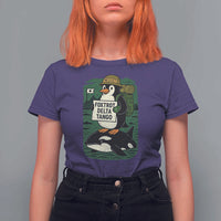 Funny Penguin Resist T Shirt For Women No Tarriffs Activism Graphic