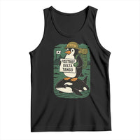 Funny Penguin Resist Tank Top No Tarriffs Activism Graphic
