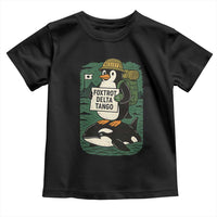 Funny Penguin Resist Toddler T Shirt No Tarriffs Activism Graphic