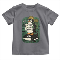 Funny Penguin Resist Toddler T Shirt No Tarriffs Activism Graphic
