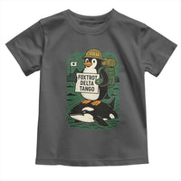 Funny Penguin Resist Toddler T Shirt No Tarriffs Activism Graphic