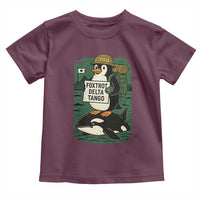 Funny Penguin Resist Toddler T Shirt No Tarriffs Activism Graphic