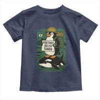 Funny Penguin Resist Toddler T Shirt No Tarriffs Activism Graphic