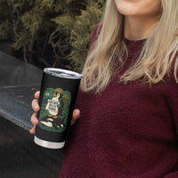 Funny Penguin Resist Tumbler Cup No Tarriffs Activism Graphic