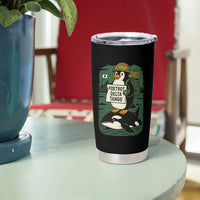 Funny Penguin Resist Tumbler Cup No Tarriffs Activism Graphic