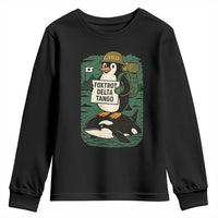 Funny Penguin Resist Youth Sweatshirt No Tarriffs Activism Graphic