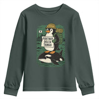 Funny Penguin Resist Youth Sweatshirt No Tarriffs Activism Graphic
