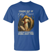 Funny Jesus T Shirt Coming Out Of My Cave And I've Been Doing Just Fine