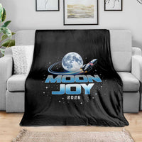 Celestial Moon Joy 2026 Throw Blanket Rocket Launch '26 Lunar Mission Celebration