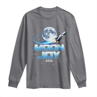 Celestial Moon Joy 2026 Long Sleeve Shirt Rocket Launch '26 Lunar Mission Celebration