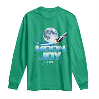 Celestial Moon Joy 2026 Long Sleeve Shirt Rocket Launch '26 Lunar Mission Celebration