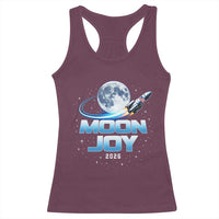 Celestial Moon Joy 2026 Racerback Tank Top Rocket Launch '26 Lunar Mission Celebration