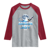 Celestial Moon Joy 2026 Raglan Shirt Rocket Launch '26 Lunar Mission Celebration