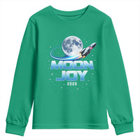 Celestial Moon Joy 2026 Youth Sweatshirt Rocket Launch '26 Lunar Mission Celebration