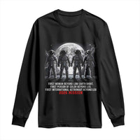Historic 2026 Lunar Mission Crew Celebration Long Sleeve Shirt Proud To Be Beyond Low Earth Orbit