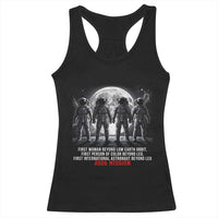 Historic 2026 Lunar Mission Crew Celebration Racerback Tank Top Proud To Be Beyond Low Earth Orbit