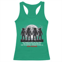 Historic 2026 Lunar Mission Crew Celebration Racerback Tank Top Proud To Be Beyond Low Earth Orbit