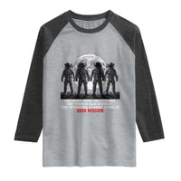 Historic 2026 Lunar Mission Crew Celebration Raglan Shirt Proud To Be Beyond Low Earth Orbit