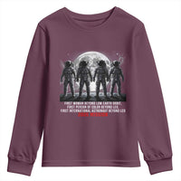Historic 2026 Lunar Mission Crew Celebration Youth Sweatshirt Proud To Be Beyond Low Earth Orbit