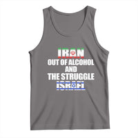 Iran Out Of Alcohol And The Struggle Israel Flag Tank Top Funny Wordplay Political Satire