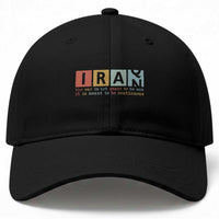 Iran The War Is Meant To Be Continuous Vintage Graphic Baseball Cap Orwell Quotes Geopolitical Satire