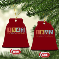 Iran The War Is Meant To Be Continuous Vintage Graphic Ceramic Ornament Orwell Quotes Geopolitical Satire